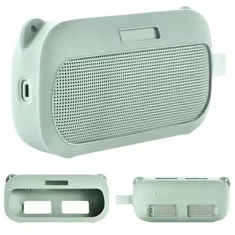 Silicone Case Cover Travel Protective Carrying Pouch Protective Skin Sleeve for Bose SoundLink Flex 