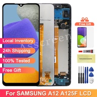 6.5'' LCD For Samsung Galaxy A12 A125 A125F Original LCD Display Touch Screen Digitizer Replacement Assembly with Frame