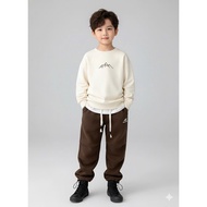 QD2506 BT BG QC cotton fleece pants embroidered with the word WELL - NOVE