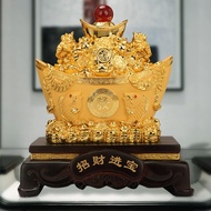 Mangkuk Harta Karun Beg Wang Jongkong Emas Kotak Wang Hiasan Baldu Pasir Emas Pembukaan Kedai Pemind