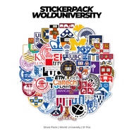 [READY] STICKER PACK | WORLD UNIVERSITY | 51 PCS | KISSCUT | WATERPROOF | STIXIS.MARKET