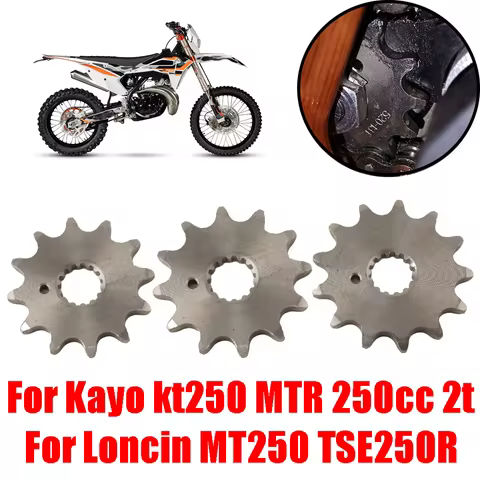 For Kayo kt250 KT 250 Mtr 250cc 2t Loncin MT250 Motorcycle Accessories 520 Chain Front Sprocket 11T 