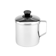 [ZEBRA ZEBRA Brand] 2A08L Mouth Cup (With Lid) 8cm 400cc [304 Stainless Steel Mouthwash Mug]