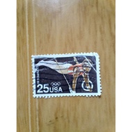 Vintage 25 cent usa Olympic Edition 88 gymnastic Stamp