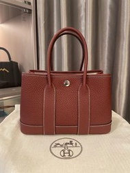 🔥Hermes Mini Garden Party Rouge H  Stamp G