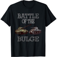 Ww2 Tanks Tiger 2 M4 Sherman Battle Of Bulge Distressed T-Shirt All
