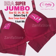 Lidily Bra Super Jumbo Equivalent to Cup E Foam No Wire Size 52-58 Hook 5