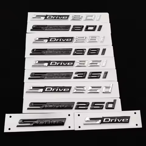 3D ABS SDrive 18i 20d 20i 25d 28i 30i 35d 35i Letters Sticker Car Fender Emblem Badge for BMW X1 X2 