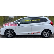 sticker stiker jazz sticker list stripe mobil honda jazz gk5 sticker side body honda jazz gk5 2 warn