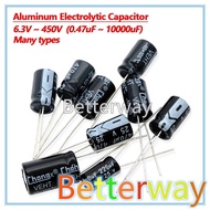 10V 16V 25V 35V 50V 63V Aluminum Electrolytic Capacitor 2.2 3.3 4.7 10 22 33 47 100 220 330 470 1000