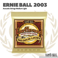Ernie Ball 2003 Earthwood Medium Light Acoustic Guitar String 12-54 | 0.12 Acoustic Guitar Strings O