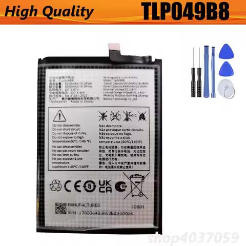 5010mAh TLP049B8 Battery For Alcatel TCL 30 5G/TCL 30+/TCL 30/TCL 505 Mobile Phone Batteries + Free 