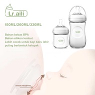 Lr.aili Baby Pacifier Milk Bottle 330MI/150MI Newborn Baby Milk Bottle BPA Free Baby Drinking Bottle PP Children's Drinking Bottle NP02