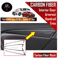 🔥SG SELLER🔥Honda Jazz Fit GK3 GK5 Shuttle Car Door Handrail Trim Interior Armrest Carbon Fiber