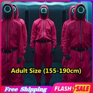 Halloween Squid Game Cosplay Costume Set Jumpsuit Jacket Sportswear Clothing Coat Hoodie Suit + Belt