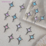 widefiling1 5pcs 3D Alloy Nail Ch Decorations Cross Star Accessories Glitter Rhinestone Nail Parts Nail Art Materials Supplies Nice