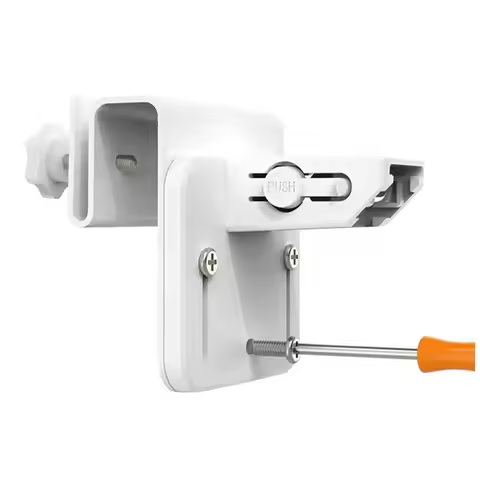 Wall Mount Gutter Bracket Aluminum Alloy Gutter Mount Solar Camera Holder Channel Mount for Eufy Sol