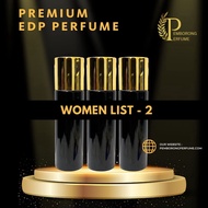 EDP PERFUME INSPIRED 30ML 35ML WOMEN LIST 2 BLACK BOTTLE HIGH QUALITY TAHAN LAMA TOP SELL PERFUME BA