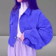 Jacket Wanita Corduroy Button