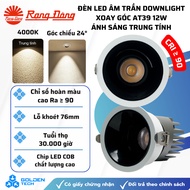 [Rang Dong] AT39 76/12W Angle Rotating Downlight LED Ceiling Light 24 Neutral Light