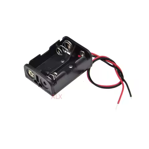 5pcs 2x 12v23a 12v 23a Battery Holder With Wire Lead Rechargeable Battery Case Storage Box Diy 2 Slo