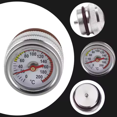 For Kawasaki W650 W400 W800 1987-1998 Motorcycle Oil Temp Temperature Gauge Filler Cap M30x1.5 0-200