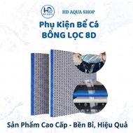New generation 8D filter cotton in many sizes 11x50cm, 30x40cm, 40x50cm, 50x120cm to clean fish tank