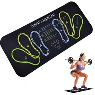[AGL] Squat Training Mat, Kettlebell Weightlifting Squat Mat, Qlute Muscle Training
