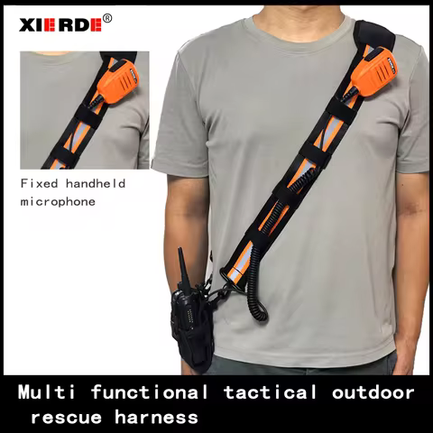 Fire Fighting Site Special Tactical Shoulder Strap Outdoor Sports Rescue Strap Walkie-Talkie Backpac