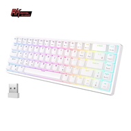 RK ROYAL KLUDGE RK G68 2.4Ghz Wireless/Bluetooth/Wired 65% Mechanical Keyboard Hot Swappable Gaming Keyboard for Win/Mac IvanT.