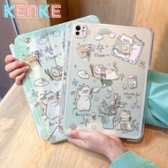 Kenke Vỏ Ốp ipad ốp lưng toàn màn hình có thể tháo rời 2 trong 1 tranh Hoạt hình động vật dễ thương 