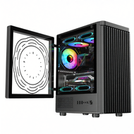 Gaming Water Cooling ATX Side Glass PC Case M-ATX