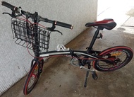 Audi (better than TRINX) 20in folding bike 7 speeds, disc brakes, basket, wheel quick removal, 摺合單車,
