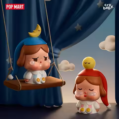 POP MART CRYBABY Crying To The Moon-Mini Series Mystery Box Genuine Blind Box Guess Toys Bag Ornamen