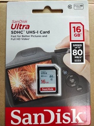 Sandisk 16GB SD SDHC Card 卡 全新的 80mb/s  相機卡 Memory card