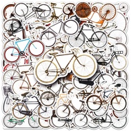 50 Piece Funny Retro bicycle Stickers For laptops/phones/Helmet/Motor/Car DIY Creative Graffiti Sticker Home Decal Waterproof Stickers
