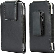Faux Leather Small Cellphone Holster Case Holder Waist Pouch with Swivel Belt Clip for iPhone Xs, X,
