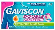 Double Action Mint Chewable Tablets 48pk Gaviscon Double Action Mint Chewable Tablets 48pk