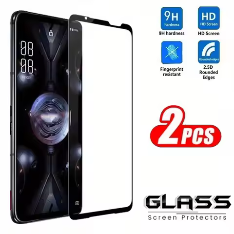 2pcs HD Tempered Glass Screen Protector for ASUS ROG Phone 9 Pro FE 8 7 Ultimate 6 D 5s Asus Zenfone