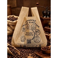 Eco Rekaffee 100% Compostable Carrier Bag | Eco-Friendly Takeaway Singlet Bag | Zero Plastic (13x15"