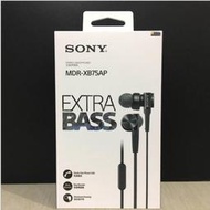 Sony/索尼 入耳式耳機 MDR-XB75AP 入耳式重低音 線控麥克風 絕佳隔音 平輸#23574