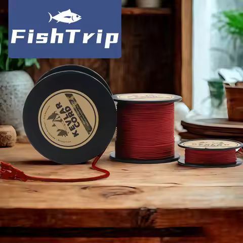 FishTrip Red Kevlar Cord Lightweight & Abrasion-Proof Survival Kevlar Rope for Camping Tactical Gear