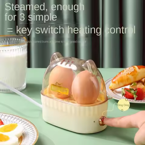 220V Breakfast Egg Steamer Egg Boiler Home Automatic Multifunctional Electric Egg Cooker Food Steame