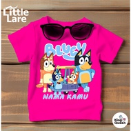 Little Lare Kids - [Free Name] Bluey - Cute Cartoon T-shirts for Boys and Girls Unique Clothes Cute 