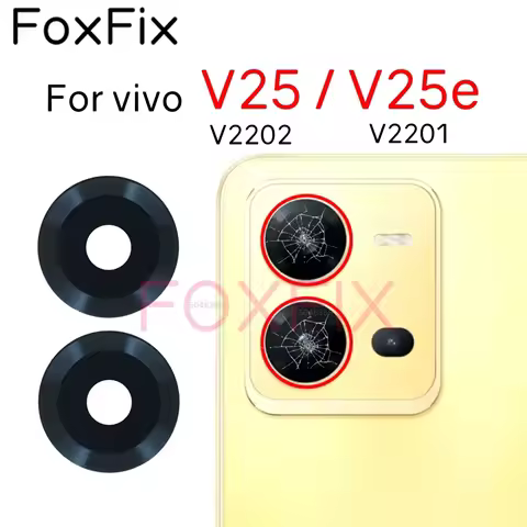 Rear Back Camera Glass Lens For vivo V25 V25e V2201 V2202 Replacement With Adhesive Sticker