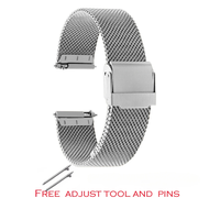 For 2025 NEW 0.6mm Mesh Watch Strap for DW Watch Steel Milanese Strap 12mm 14mm 16mm 17mm 18mm 19mm