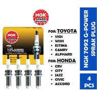 SPARK PLUG NGK G-POWER PLATINUM BKR6EGP 7092 PROTON PERODUA TOYOTA HONDA SUBARU SUZUKI