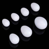 5/10Pcs White Fake Eggs Plastic Simulation Solid Bird Pigeon Eggs Dummy Fake Eggs Hatching Supplies