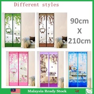 Magnetic Mesh Screen Door Anti Mosquito 90cm x 210cm Door Curtain Net Curtain