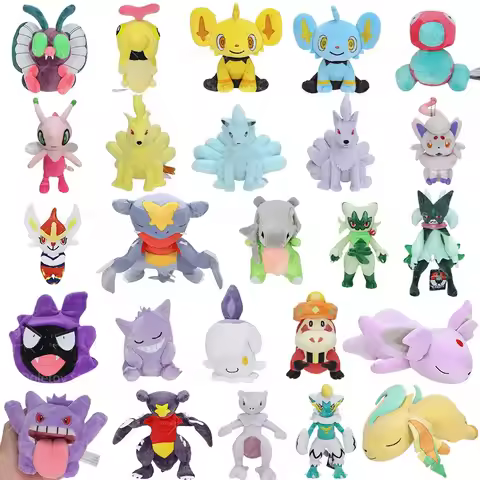 New Pokemon Plush Hisuian Zorua Cubone Gyarados Shiny Shinx Ninetales Skeledirge Butterfree Mewtwo A